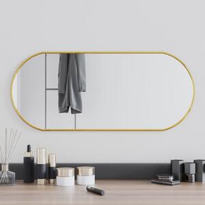 Oglindă de perete, auriu, 70x30 cm, ovală