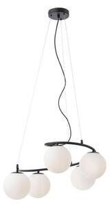 Lustră pe cablu VOLLEY 5xE14/28W/230V negru Redo 01-2720
