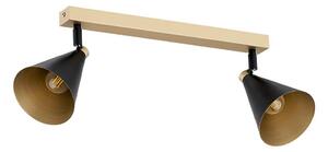 Spot LUCINDA 2xE14/7W/230V negru/auriu Argon 7147