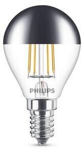 Bec LED 4W Filament Top-Mirrored Crown (397lm) E14 - Philips