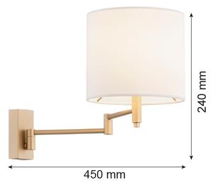 Lampă de perete DOLCE 1xE27/15W/230V Argon 8314