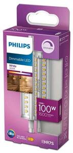 Bec LED 14W (100W) (114lm) 118xØ29mm Reglabil R7s - Philips