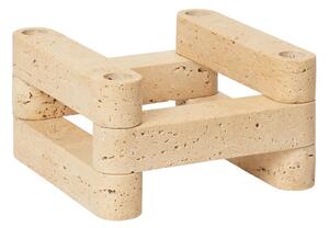 Newel Modular Suport pentru Lumânări Set Travertine - Ferm Living