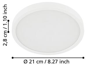 Eglo 900654 - Plafonieră LED pentru baie FUEVA LED/17W/230V albă IP44