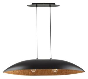 Lustră pe cablu GONDOLA 2xE27/60W/230V negru/cupru