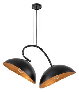 Lustră pe cablu SPACE 2xE27/60W/230V negru/cupru