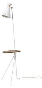 Cone Lampadar w/Masă Clear White/Teak - Warm Nordic