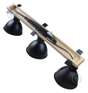 Spot 3xE27/40W/230V negru