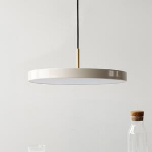UMAGE Lampă suspendată LED Asteria Medium sidefat/alamă Ø 43 cm, reglabil, Bej, Camera de zi / sufragerie, Metal, Design