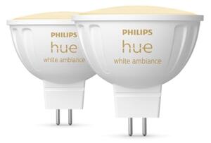 SET 2x bec LED dimabil Philips Hue WA GU5,3/MR16/5,1W/12V 2200-6500K