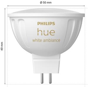 SET 2x bec LED dimabil Philips Hue WA GU5,3/MR16/5,1W/12V 2200-6500K
