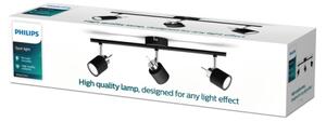 Spot MERANTI 3xGU10/35W/230V negru Philips