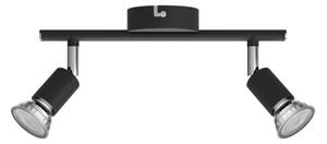 Spot LIMBALI 2xGU10/50W/230V negru Philips