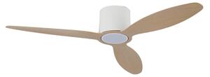ZEVENTI - Ventilator de tavan VENTORA LED/24W/230V Wi-Fi Tuya alb/stejar + telecomandă