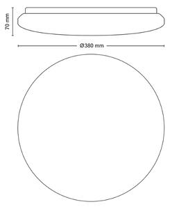 Plafonieră LED dimabilă IZSO LED/24W/230V 2700-6500K Philips + telecomandă