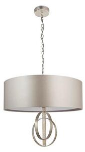 Endon 95215 - Lustră suspendată pe lanț, 5 x E27, 10 W, 230 V, diam. 70 cm, gri