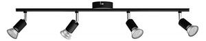 Spot LIMBALI 4xGU10/50W/230V negru Philips