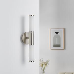 EGLO Palmo aplică, 2 surse nichel, reglabil, Metalic, Baie, Metal, Modern