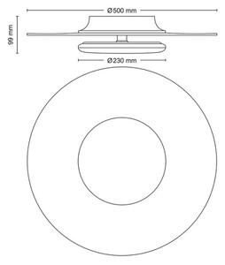 Plafonieră LED dimabilă GARNET SCENE SWITCH LED/40W/230V 4000K Philips