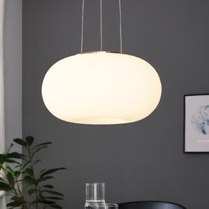 EGLO Optica lampă suspendată modernă 35 cm, reglabil, Alb, Camera de zi / sufragerie, Sticlă, Modern