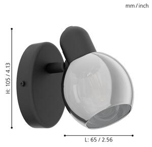 Eglo 98624 - Aplică perete spot POLLICA 1xE14/10W/230V