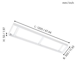 Cadru pentru panou de tavan SALOBRENA 1205x303mm Eglo 61361