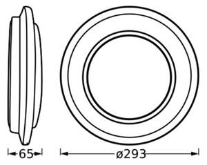 Plafonieră LED ORBIS BERLIN LED/16W/230V argintiu Ledvance