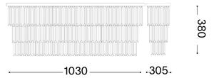 Ideal Lux - Plafonieră MARTINEZ 8xE14/40W/230V crom lucios