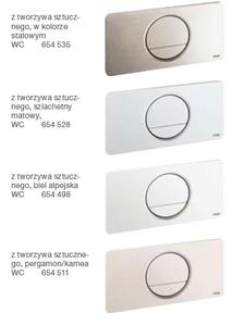 Viega Visign buton de spălare pentru WC alb 654498