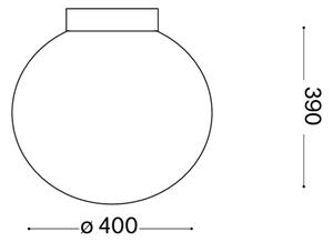 Ideal lux - Plafoniera 1xE27/60W/230V 400 mm