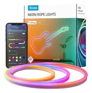 Bandă LED Govee flexibilă Neon SMART RGBIC 3m Wi-Fi IP67