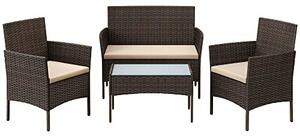 Set mobilier de gradina, Songmics, Maro, 58x49x85 cm