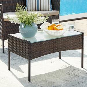 Set mobilier de gradina, Songmics, Maro, 58x49x85 cm