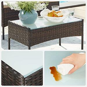 Set mobilier de gradina, Songmics, Maro, 58x49x85 cm