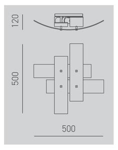 Plafonieră Gea Luce LARA P M arg LARA 2xE27/52W/230V argintiu