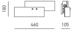 Aplică Gea Luce LARA A P oro LARA 2xE14/42W/230V auriu