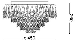 Plafonieră LED MAGNOLIA 7xG9/3W/230V Ideal Lux