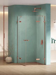 New Trendy Eventa Copper Shine cabină de duș 120x110 cm dreptunghiular cupru luciu/sticlă transparentă EXK-6449