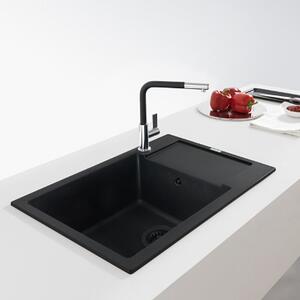 Franke Maris chiuvetă din granit 78x50 cm negru 114.0693.520