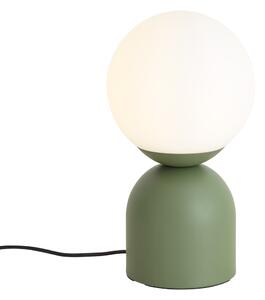 Hotel Chic Table Lamp Green with Opal Glass - Pallon Trend