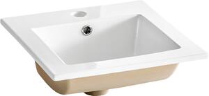 Comad Square lavoar 42x42 cm pătrat mobilier alb luciu UM-CFP 9048B/8023 DP