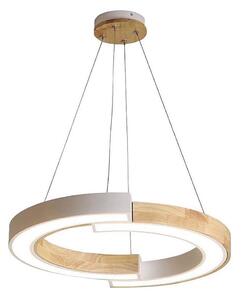 Lustră LED pe cablu LED/32W/230V 3000K alb/lemn