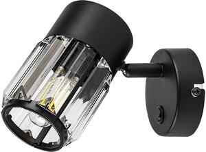 Rabalux Venaro lampă de perete 1x15 W negru-transparent 73059