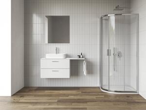 Ravak Blix II cabină de duș 80x80 cm semicircular aluminiu luciu/sticlă transparentă 3BM40C00Z1