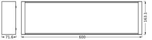 Plafonieră LED dimabilă Ledvance OFFICE LINE LED/20W/230V 60 cm + telecomandă