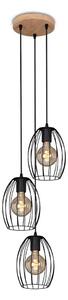Lustră pe cablu Brilo 4040-035 WAKTU VINTAGE 3xE27/60W/230V