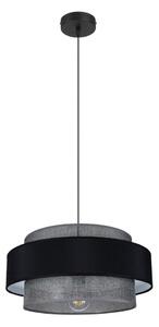 Lustră pe cablu CORSA 1xE27/60W/230V negru/gri