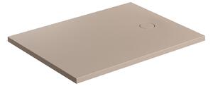 Omnires Aquarock cădiță de duș dreptunghiulară + capac mascare 120x90 cm bej AQUAROCK90-120DB