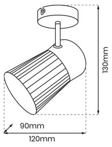 Spot BEST 1xE14/40W/230V negru