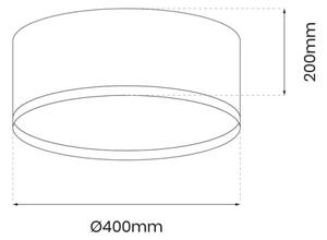 Plafonieră LED RONDO LED/18W/230V negru
